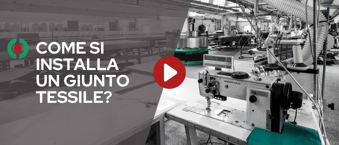 come si installa un giunto tessile
